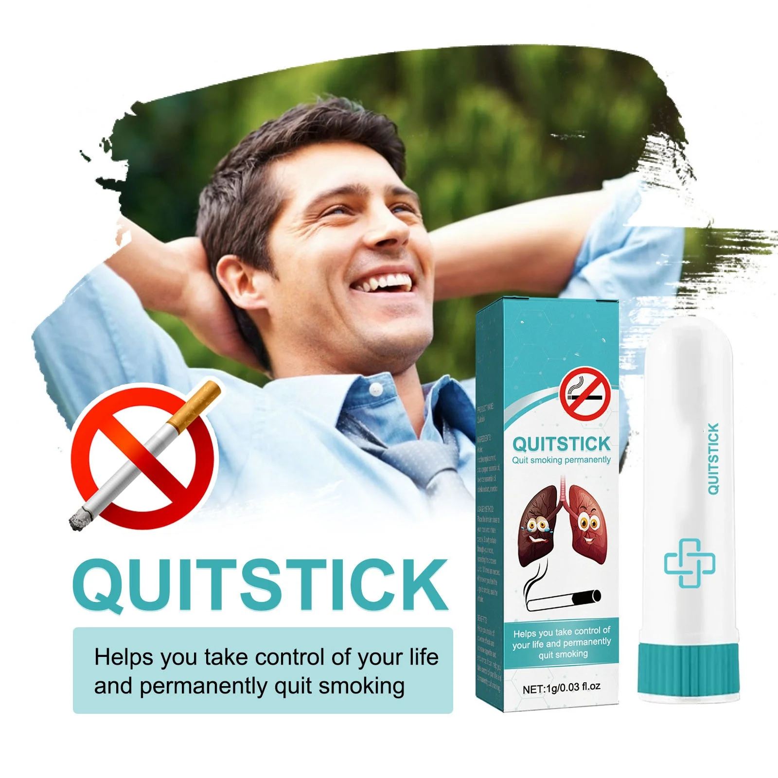 hot sale quit smoking stick products relieve congestion nose clean body care nasal inhaler stick