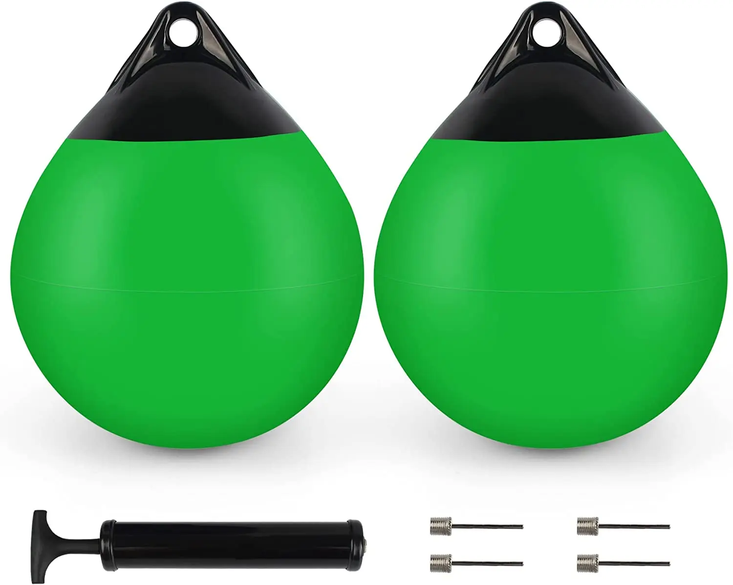 2022 Tuff End Inflatable Vinyl Boat Marker Buoy, Orange, 9 inch Diameter