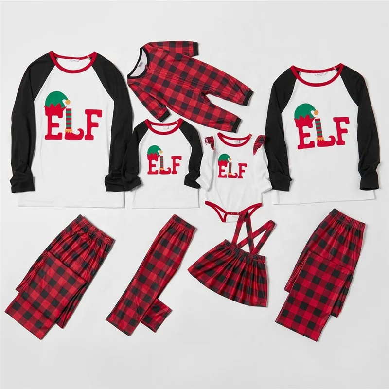 
TG45 color collision full sleeve printed home wear clothes home casual wear christmas clothes 