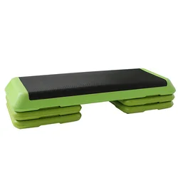 Aerobic Exercise Workout Step Platform with Adjustable Risers for Total Body Fitness