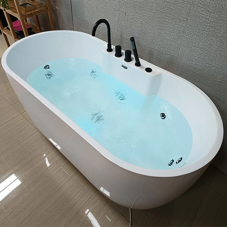 spa bathtub massage corner multi functional free stand bath tub rectangular freestanding acrylic bathtub