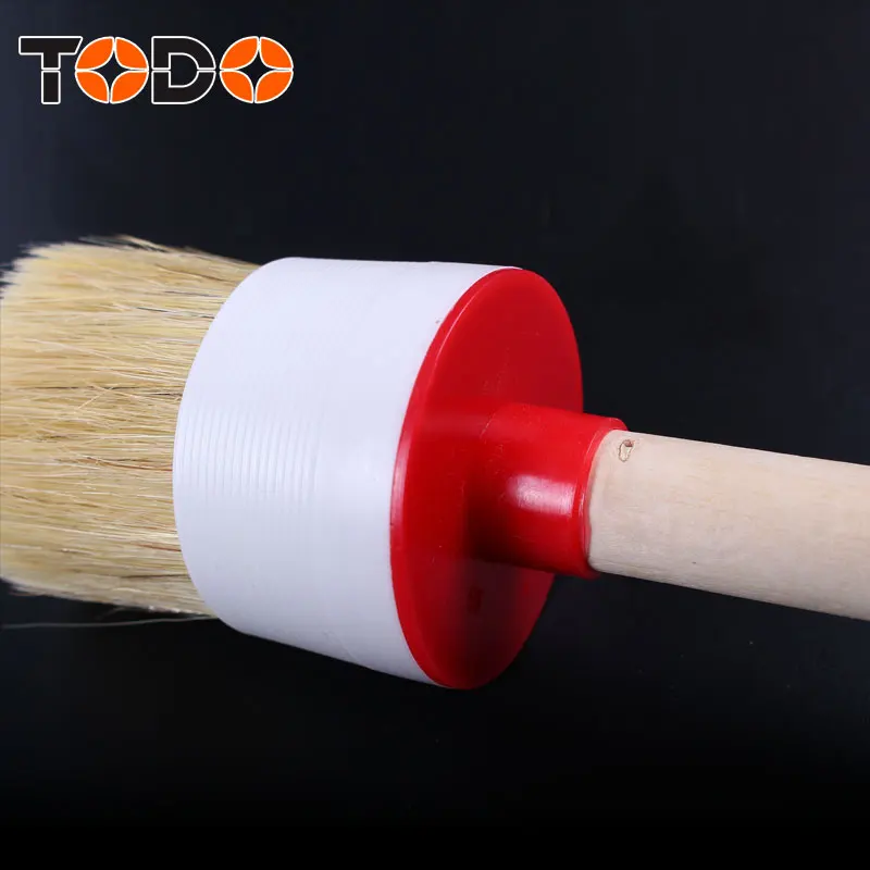 TODO brush round wooden handle paint brush with plastic ferrule