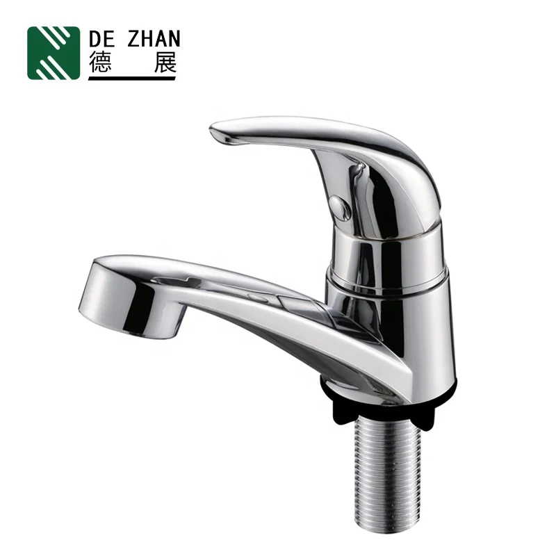 High Quality Single Handle Wash Basin Faucet Plastic Chrome Deck Mounted Bathroom Sink Faucet
