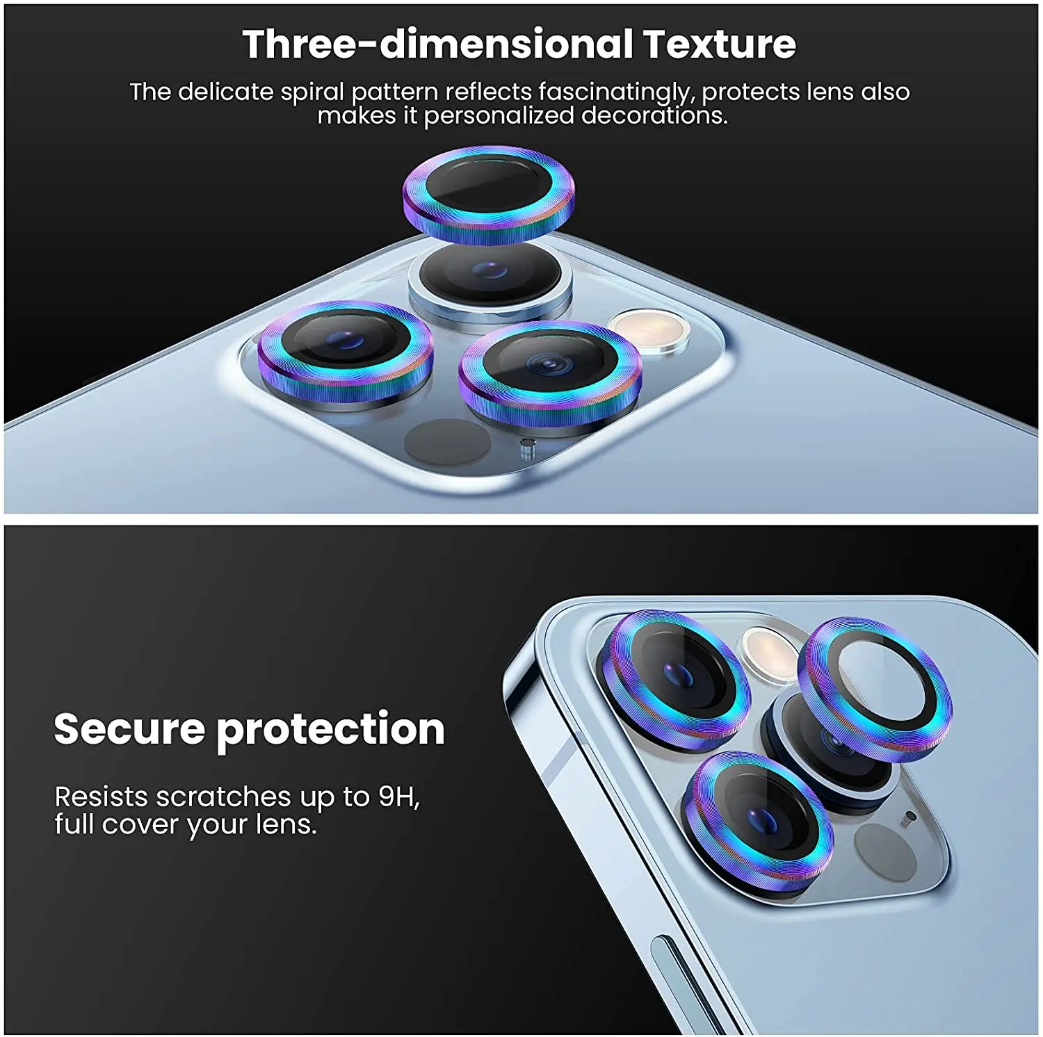 Explosion-Proof Hd Back Camera Lens Tempered Glass Screen Protector For Iphone 13 Pro Max Screen And Camera Protector