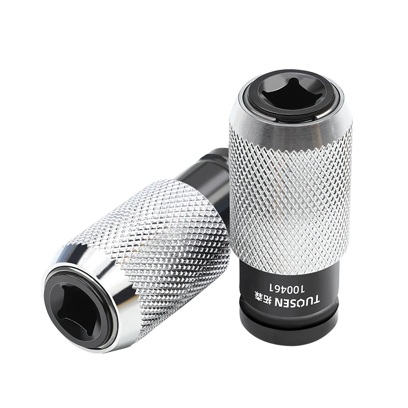 Electric Socket Wrench Conversion with Hammer Square Handle Four Pits Two Slots Universal Conversion Head Hand Drill Joint Tool