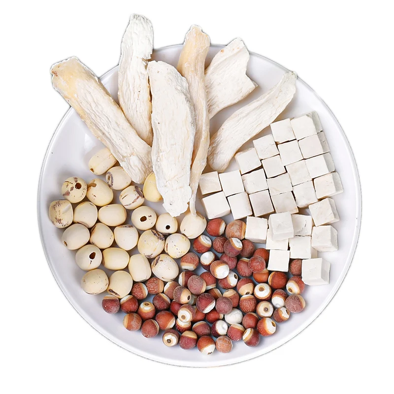 Chinese Wholesale Sishen decoction Lotus seed Gorgon yam poria soup raw materials Individual packaging