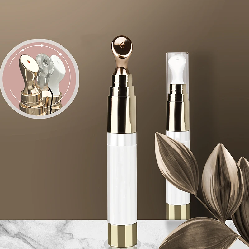 10Ml Plastic Cosmetic Airless Bottle Syringe Eye Cream Tube Packaging Eye Cream Applicator Airless Eye Cream Bottle