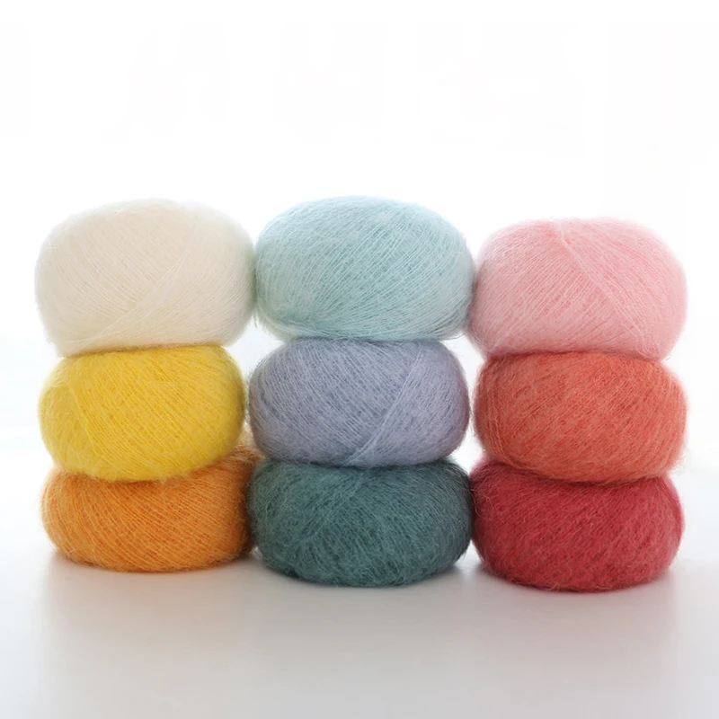 Модные мягкие пушистые акриловые мохеровые вязальные носки YarnCrafts для импортера пряжи