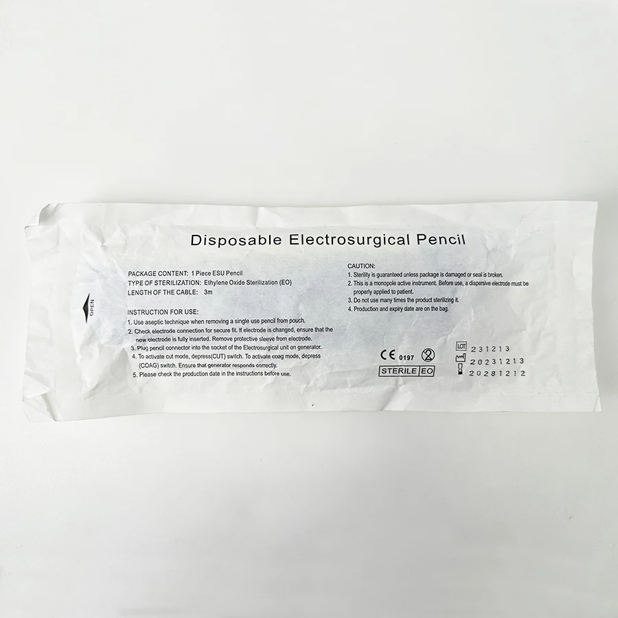 Medical Disposable Sterile Bayonet Orthopedic Electrosurgical Pencil