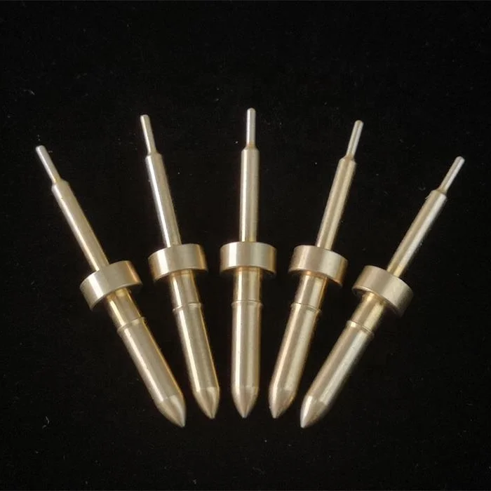 
Custom Precision Machined Beryllium Copper Contact Pins for Connectors 