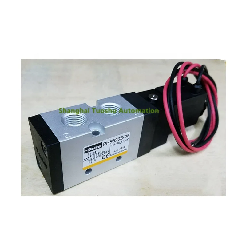 Parker PHS530S-03-24V Pneumatic Single or Double 3 Port and 5 Port Pilot Solenoid Valves