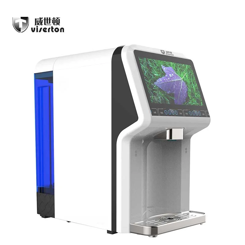 VISERTON Hot cold desktop water dispenser with UV Reverse Osmosis System RO Smart Water filter Purification Home Water Filter