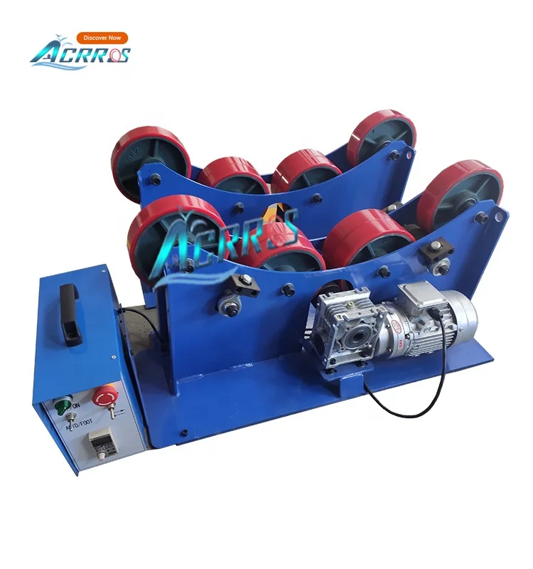 XRH 3Ton 3000kg 1500mm Pipe Diameter Self-Aligned Welding Rotator With Foot Pedal