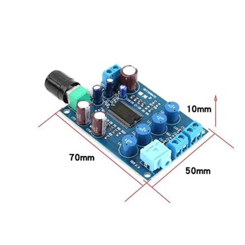 2.0 Dual channel digital power amplifier board stereo hi-fi with ear amplifier DC9-14V 2*10W power amplifier board