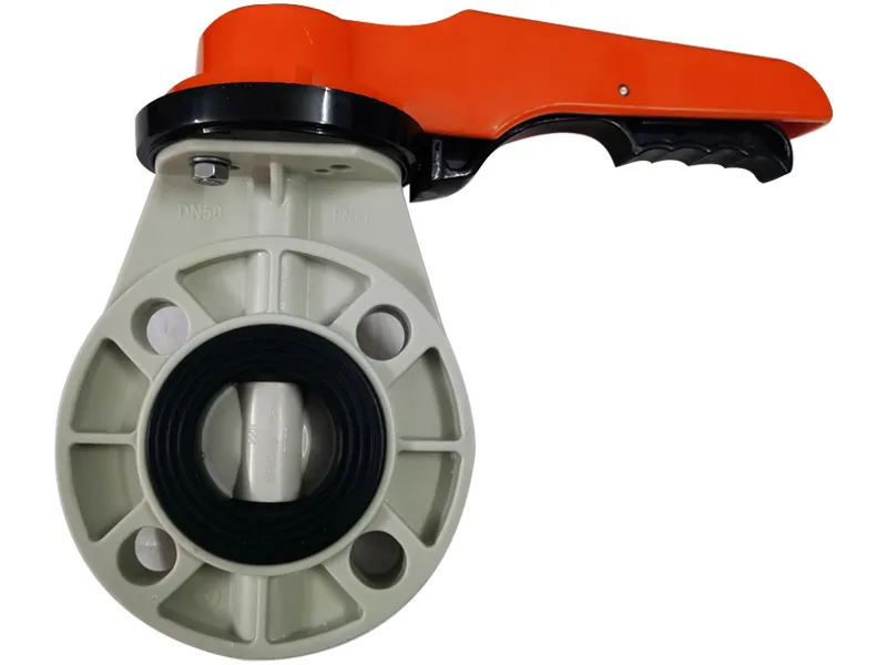 Corrosion and low temperature resistant PPH butterfly valve