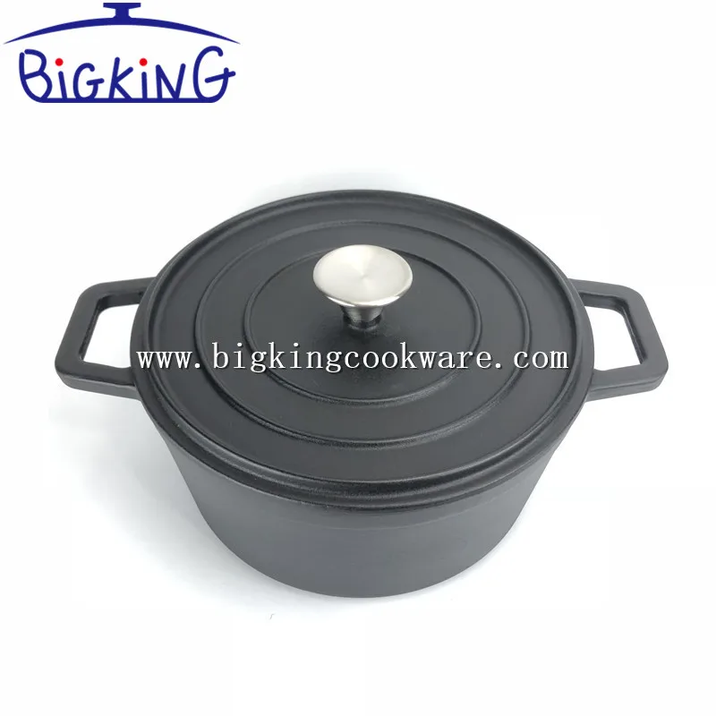 Антипригарная круглая или овальная чугунная французская духовка/кокотта/горшок/голландская печь