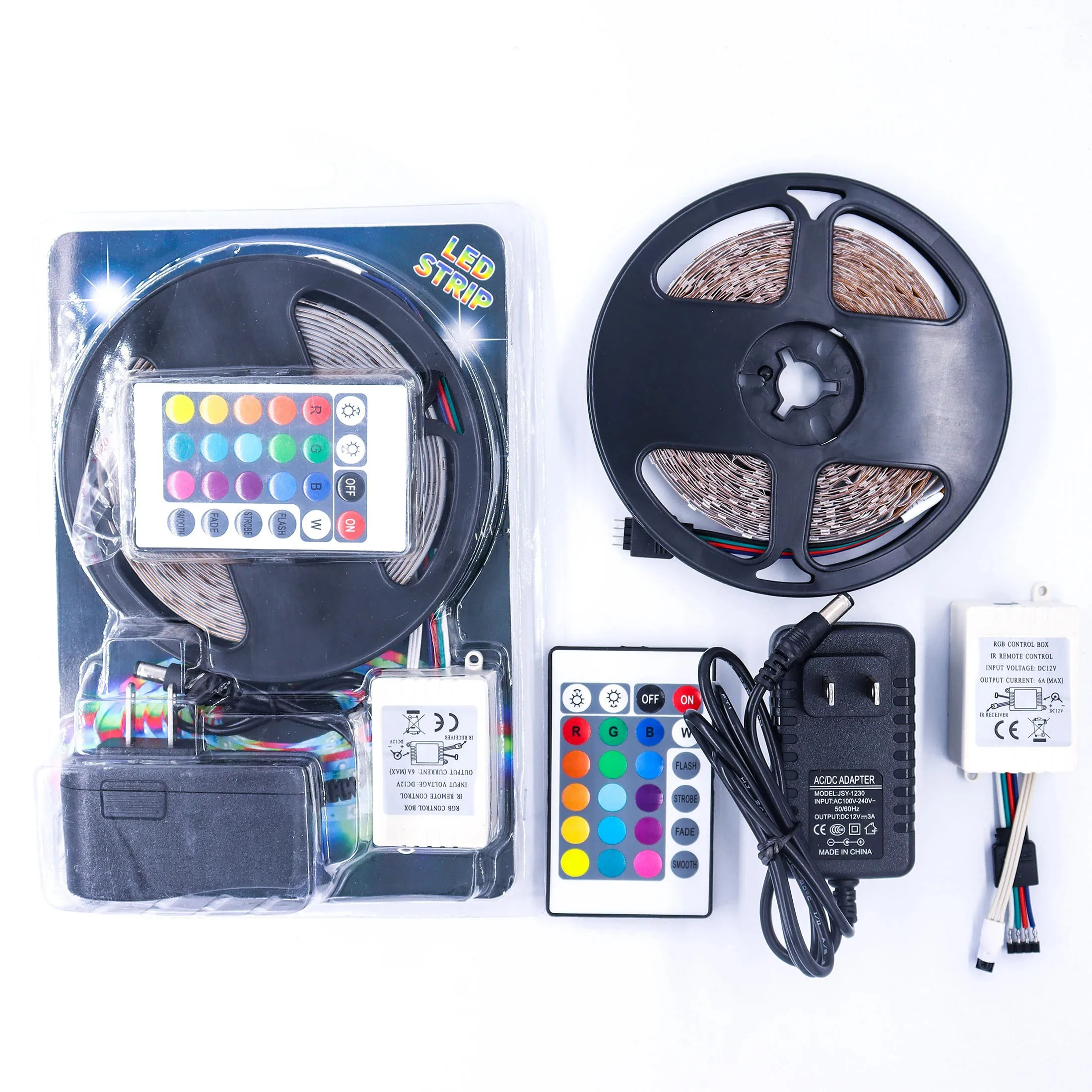 DC5V RGB светодиодные полосы комплект Гибкие водонепроницаемые уличные умные 5 м 2835 5050 SMD IP65