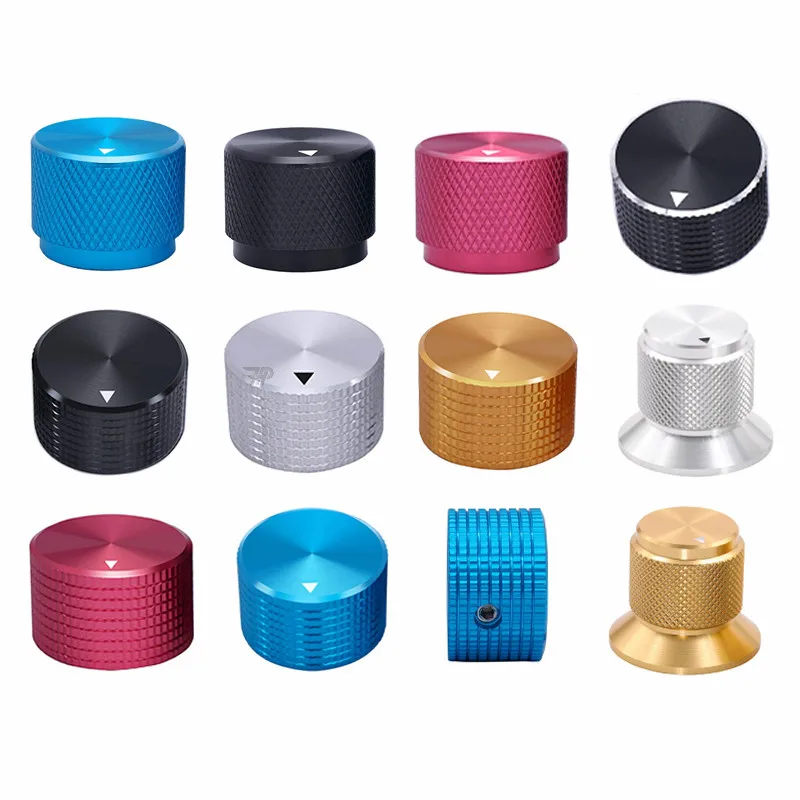 Custom CNC Machining Turning Aluminum Sound Volume Rotary Switch Knob solid aluminum knobs