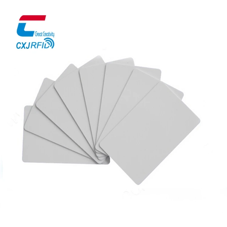Factory direct sell  inventory  Blank pvc gift card plastic white card for thermal card printer