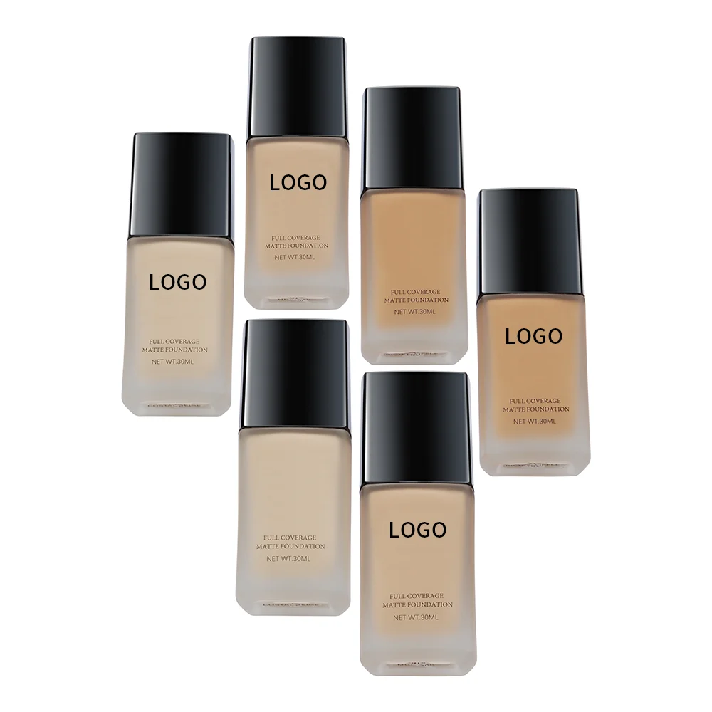 Full Coverage Matte Foundation Makeup Liquid Private Label Foundation Matte Waterproof Liquid Foundation