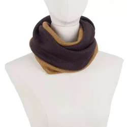 New type neck warmer snood casual lady fashion snood two tones plain circle knitted infinity  for woman