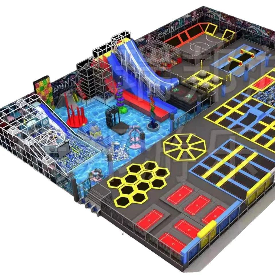 Indoor Space Theme Park Cheap Kids Plastic Inside Naughty Castle Games Ball Pits Playground Price Big Children Soft Play Center