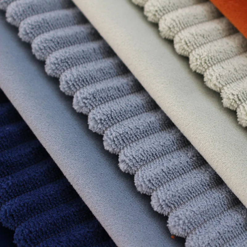 Factory Price Velvet Bonding Corduroy Fabric Solid Color Soft High-End Garment Fabric