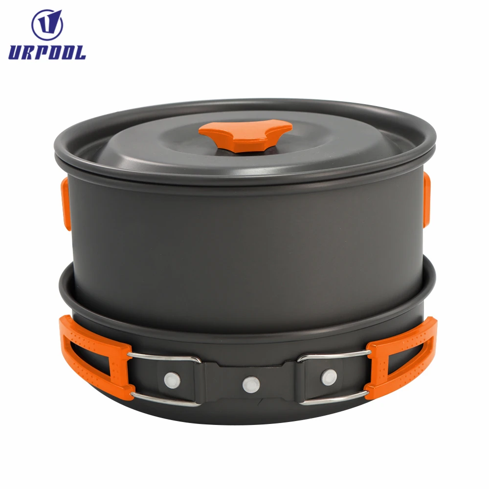 Camping Tableware Outdoor Cookware Set Pots Tourist Dishes Bowl Kitchen Equipment Gear Utensils Hiking Picnic Travel