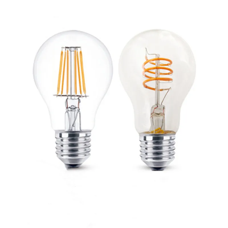 CX-Lighting декоративная светодиодная лампа накаливания A60 с прозрачным янтарным стеклом 6 Вт B22 E27 Светодиодная регулируемой