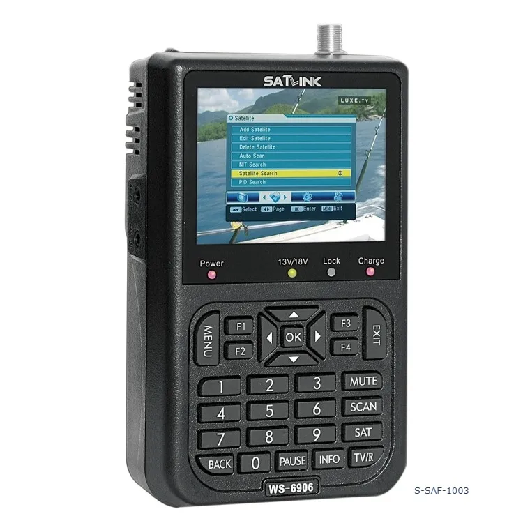 Хит продаж портативный цифровой спутник SATLINK WS6906 с цветным ЖК-экраном 3