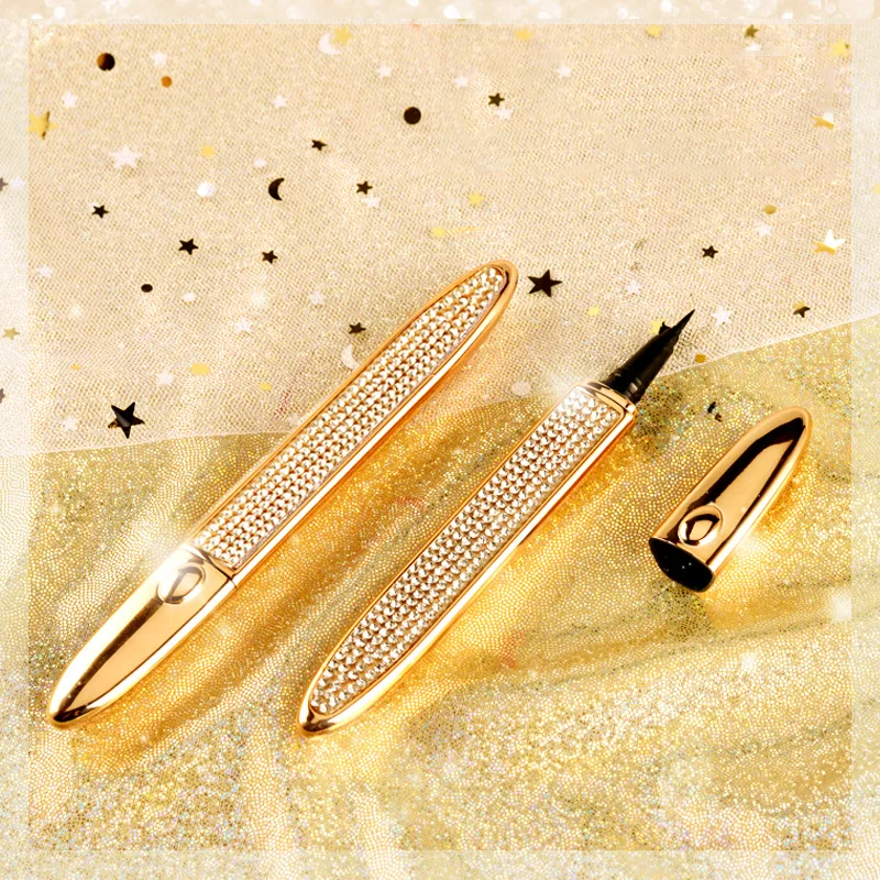 Wholesale No Smudging Quick-drying Liquid Eyeliner Gel Self-adhesive Long-lasting Eyeliner Pen OPP Bag OEM Pencil 3pcs