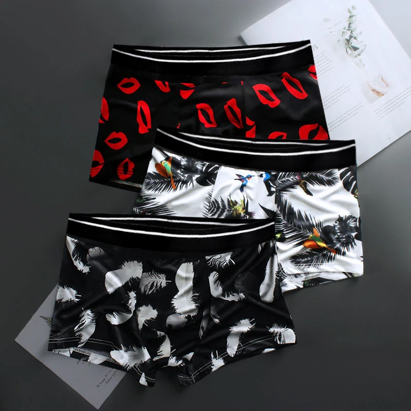 
Drop Shipping new design low prices polyester ice silk briefs breathable European Underwear Men 