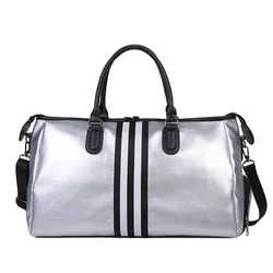 New Trend Custom Waterproof Large Capacity Travel Bag with Sneaker Shoe Compartment Women Mens Sports Gym Travel Duffel Bag