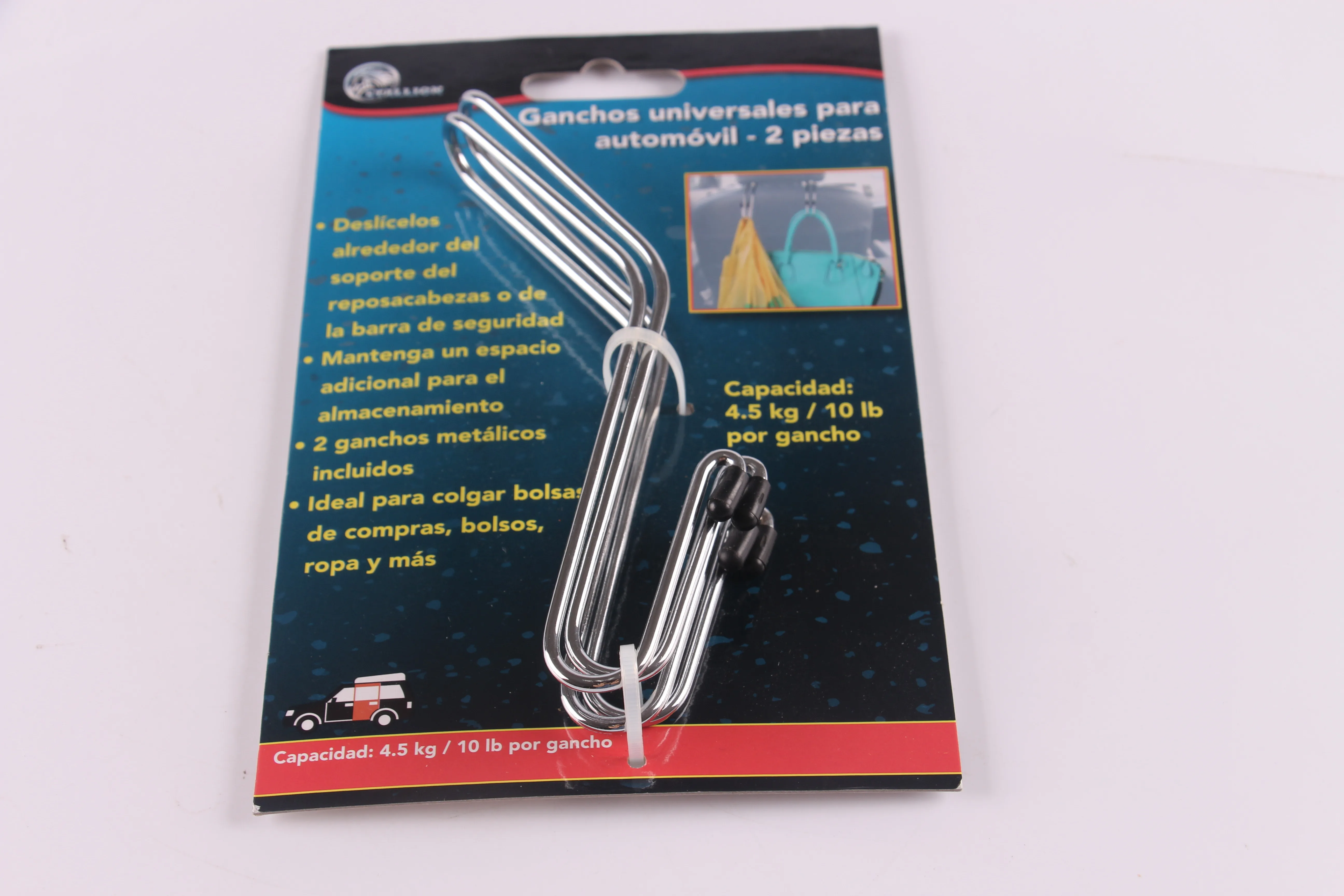 hot metal stainless steel strong durable universal  headrest seat back bag purse hanger organizer car hook for handing clothes