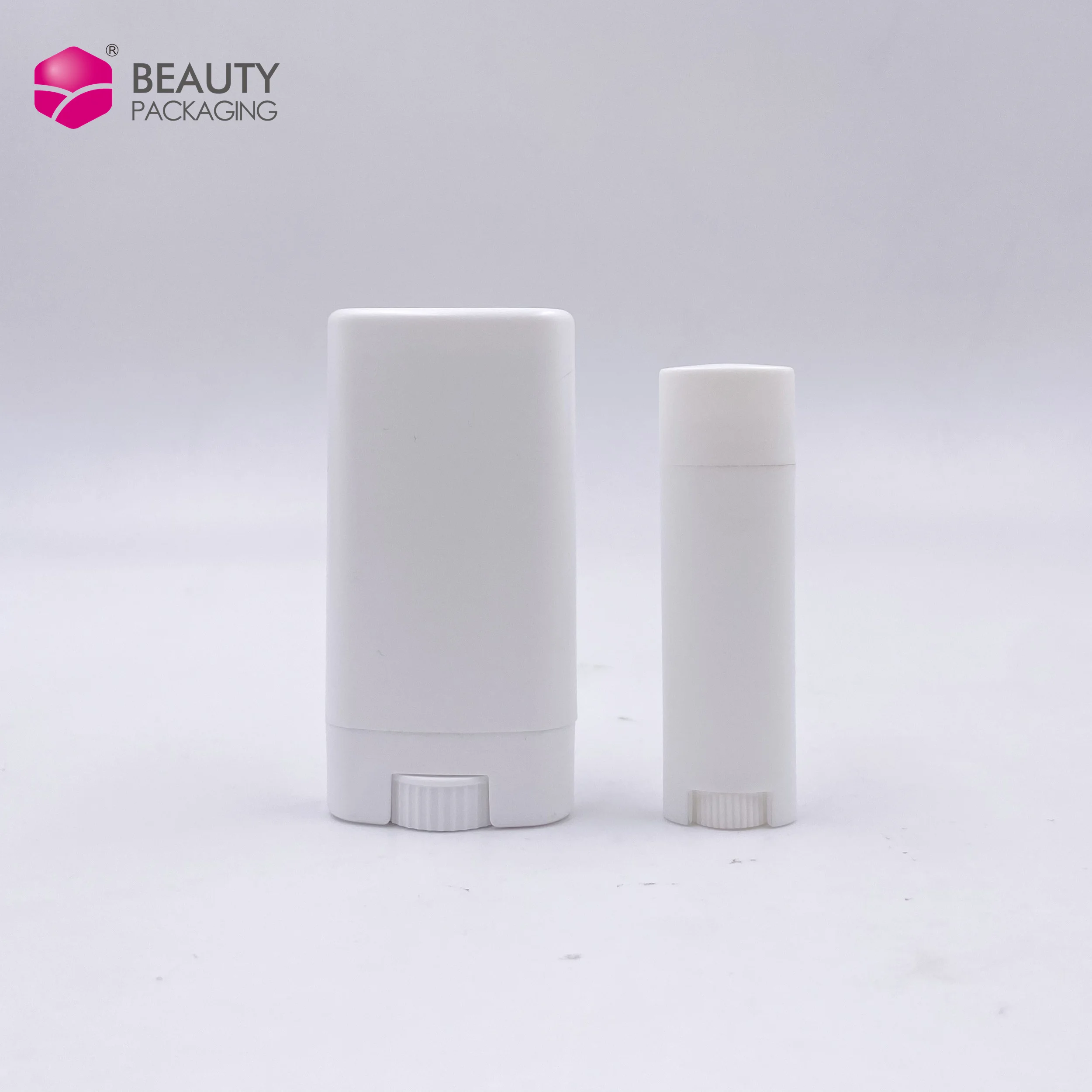 frosted white transparent 5g chapstick tubes lip balm flat oval twist matte black 15g deodorant stick container