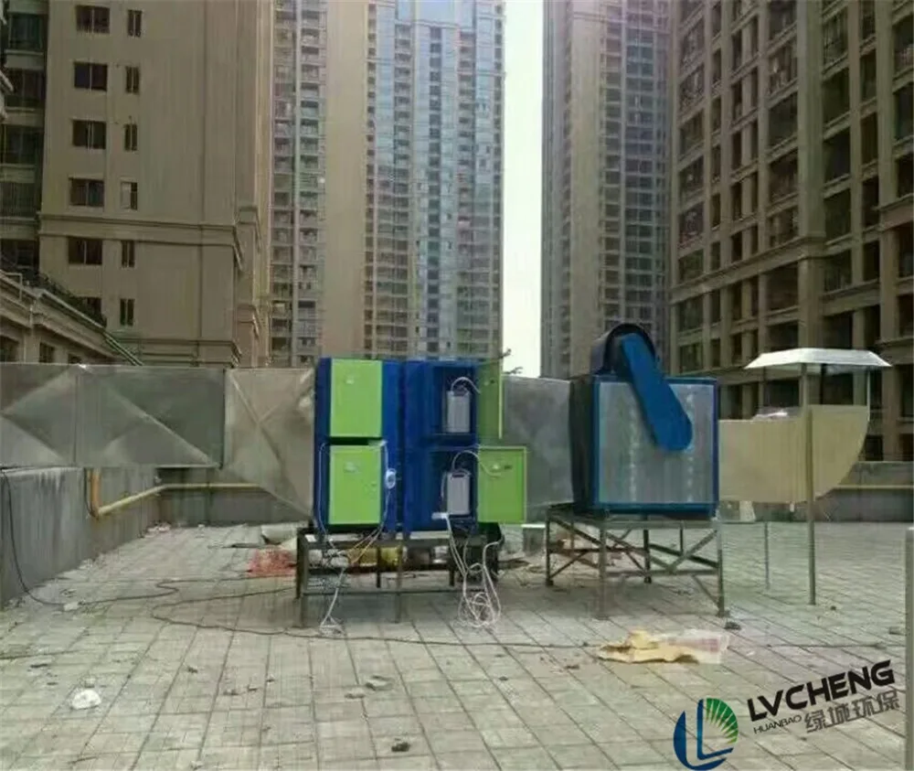 Lvcheng smoke oil particle removal electrostatic smoke collector commercial system esp kitchen filter