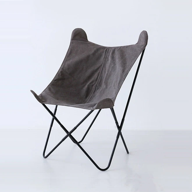 Leisure Portable Canvas Butterfly Chair with knock down metal frame