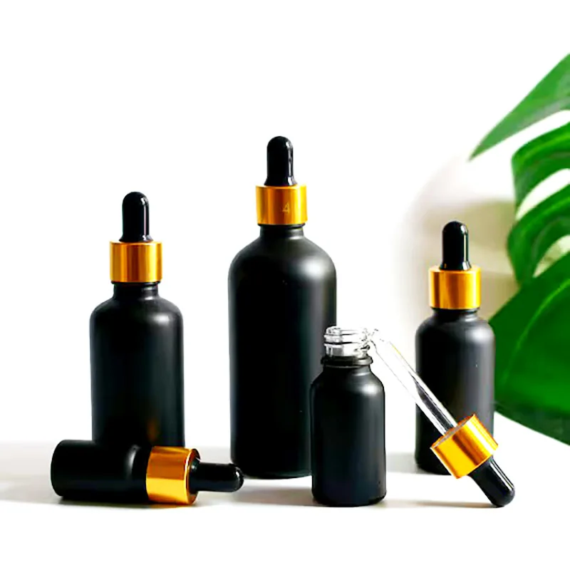 1ml Dropper Pipette 1cc Vial Essential Oil Perfume Liquid Bottle 1Ml Glass Vials metal push Botton dropper crimp pump