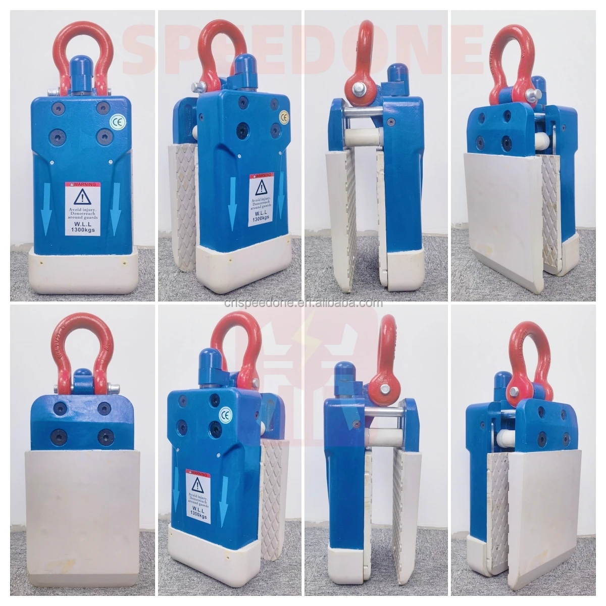 Automatic Slab Lifter Clamps for Stone Granite & Marble Big plate Steel/Metal Lifts up to 1300kg 10-55mm