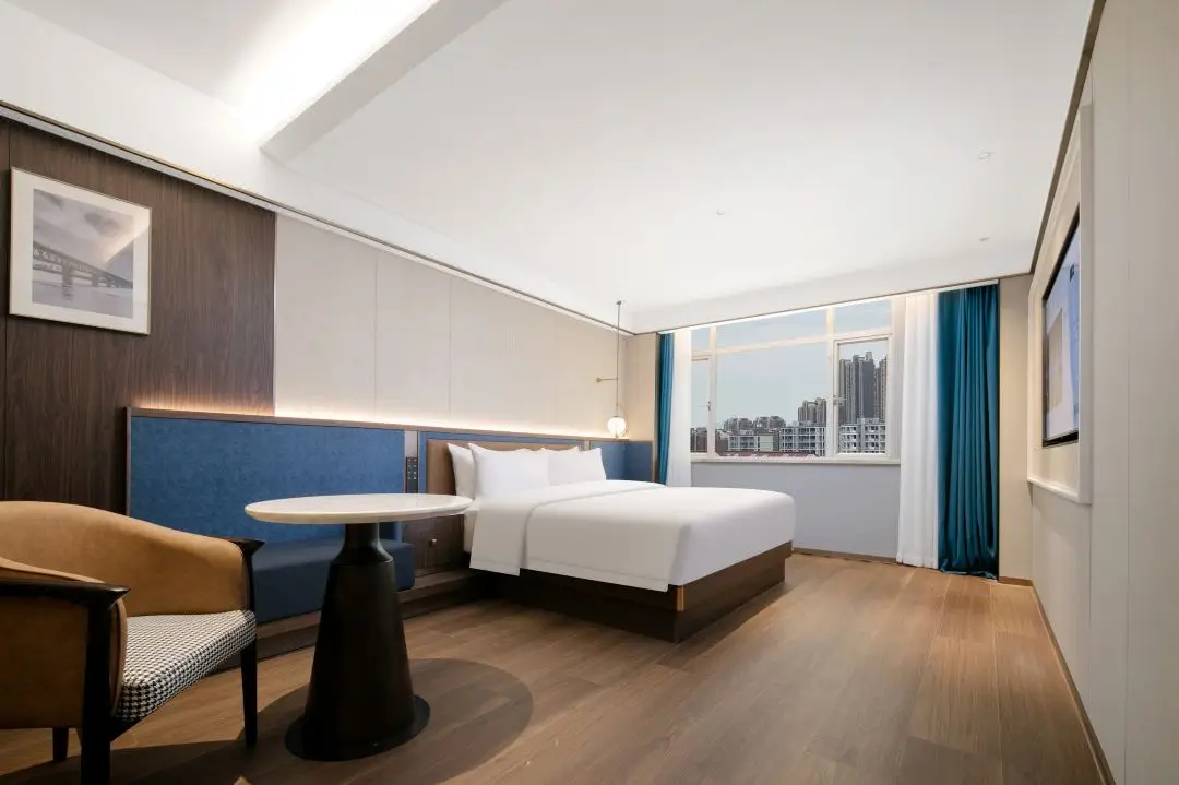 Shiyi Modern Design Customized Hotel Furniture Bedroom Sets Custom Melamine Panel 3-5 Star Luxury Hotel Bedroom Furniture