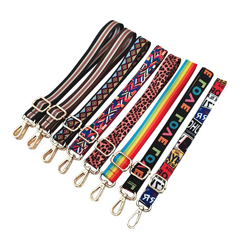 Custom Logo Printed Bag Strap  Webbing Bag Strap  Bags Leather Handbags Strap