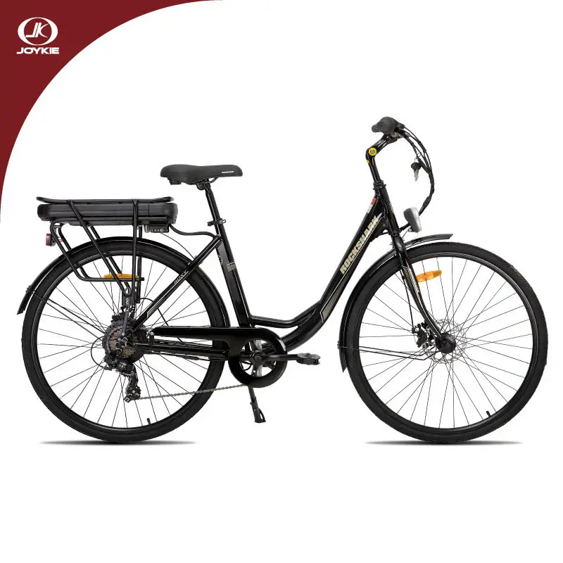 JOYKIE 350w 36v 14ah Aluminum Alloy battery ebike hub drive motor step through electric city bike for ladies