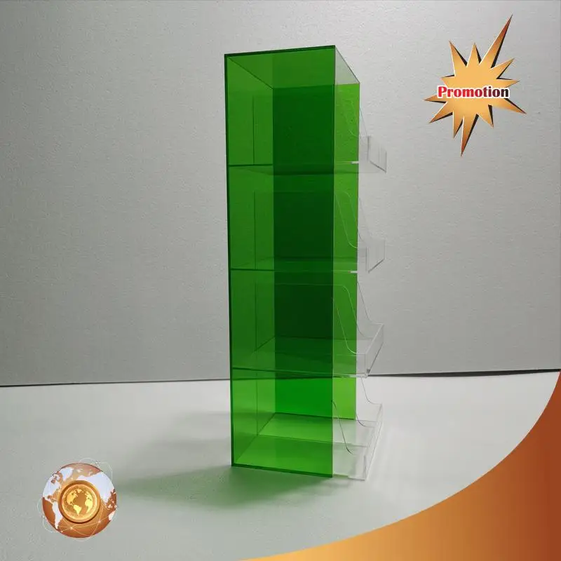 4 shelves acrylic mobile charger display,USB cable display,phone accessories display
