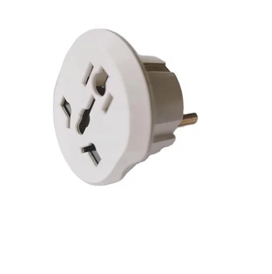 world travel  adapter international universal power  plug 16A 13Aplug / black and white travel power socket with light