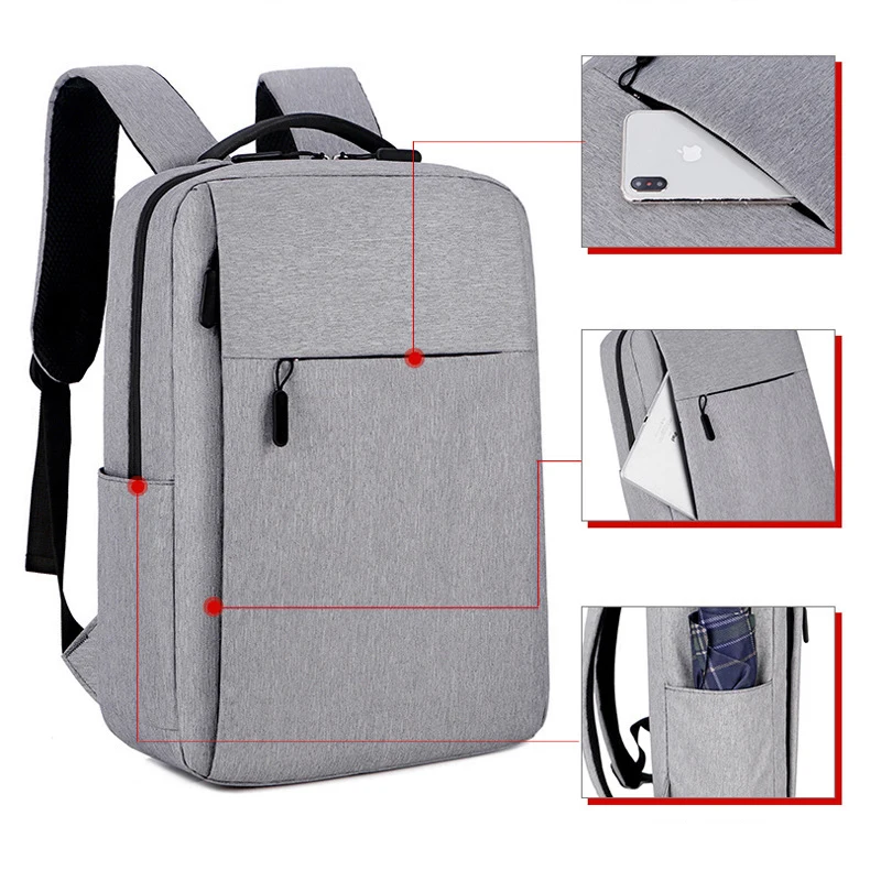 Promotional Gift Set Multi-function Office Activities Waterproof Zipper Laptop Casual Sports Promotional Backpacks