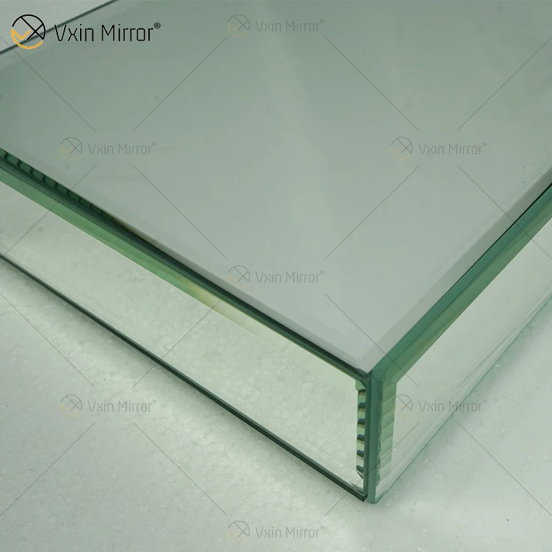 Vxin factory supply  silver wall decor silver glass mirror wall shelf for wall