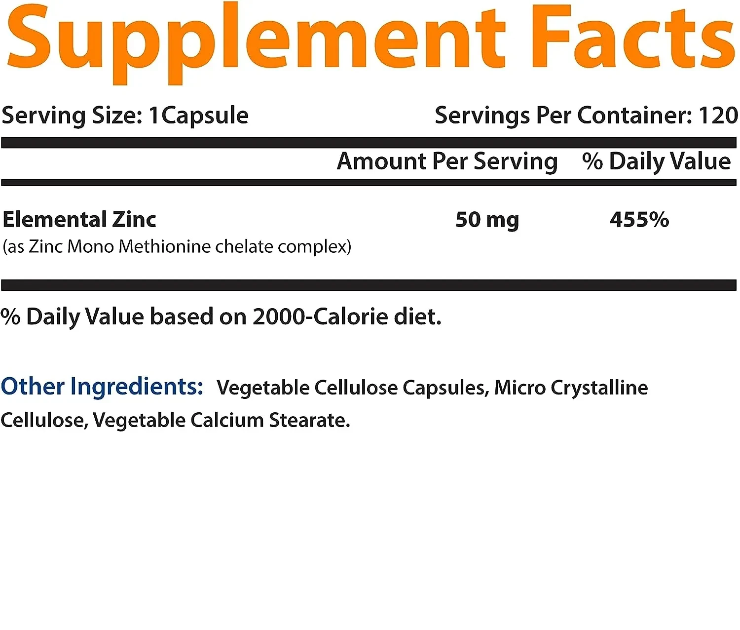 Zinc Capsule Zinc Mono Methionine Chelate Complex Vitamin Mineral Supplements Tablets Pills Vitamins Manufacturer