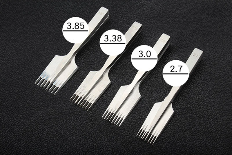 Advanced Texture Integrated Molding Six Diamond Cut Narrow Teeth European Oblique Flat French Chisel Internal Teeth Polishing