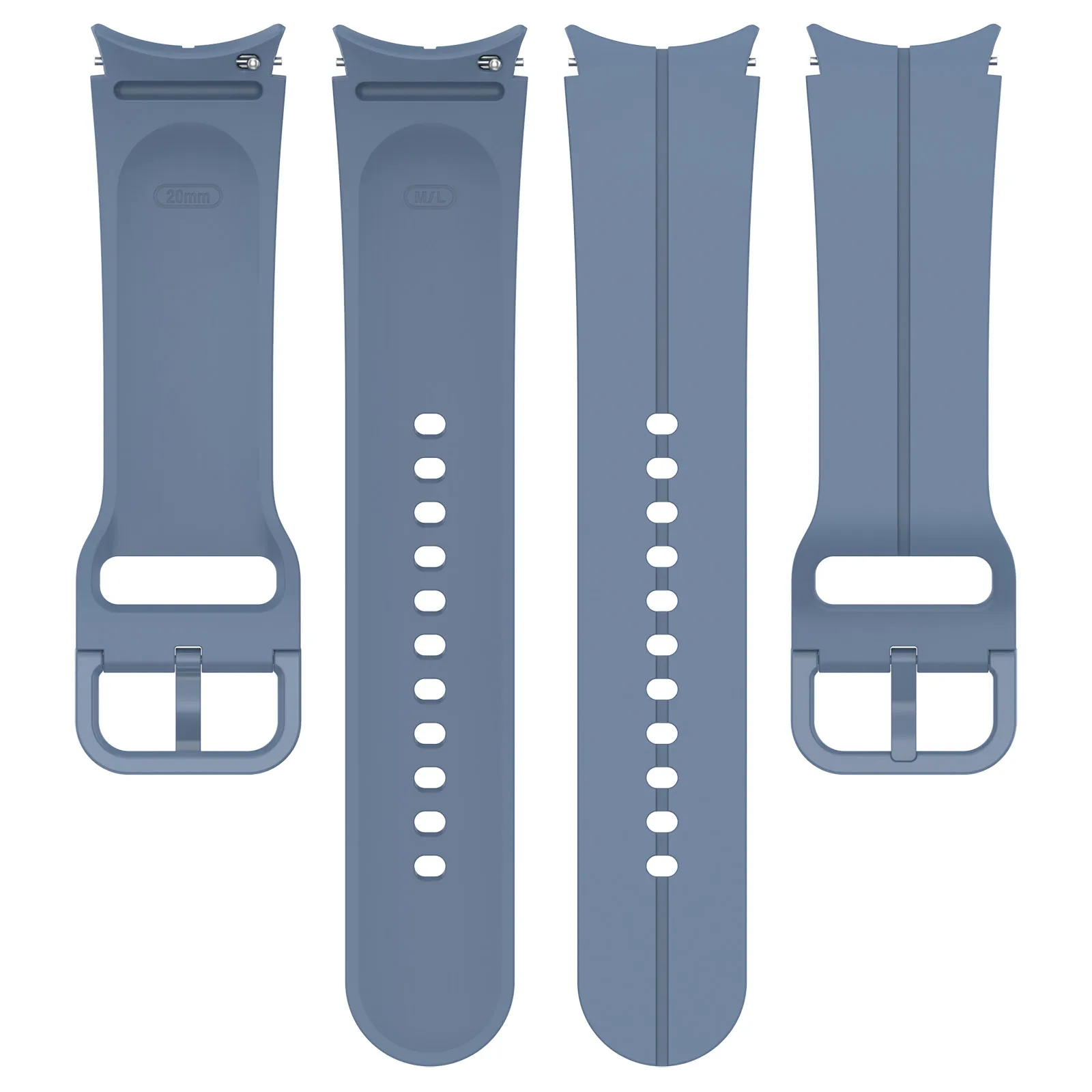 Grooved Silicone Strap Band For Samsung Galaxy Watch 5 Pro Watch 4 Classic watchband