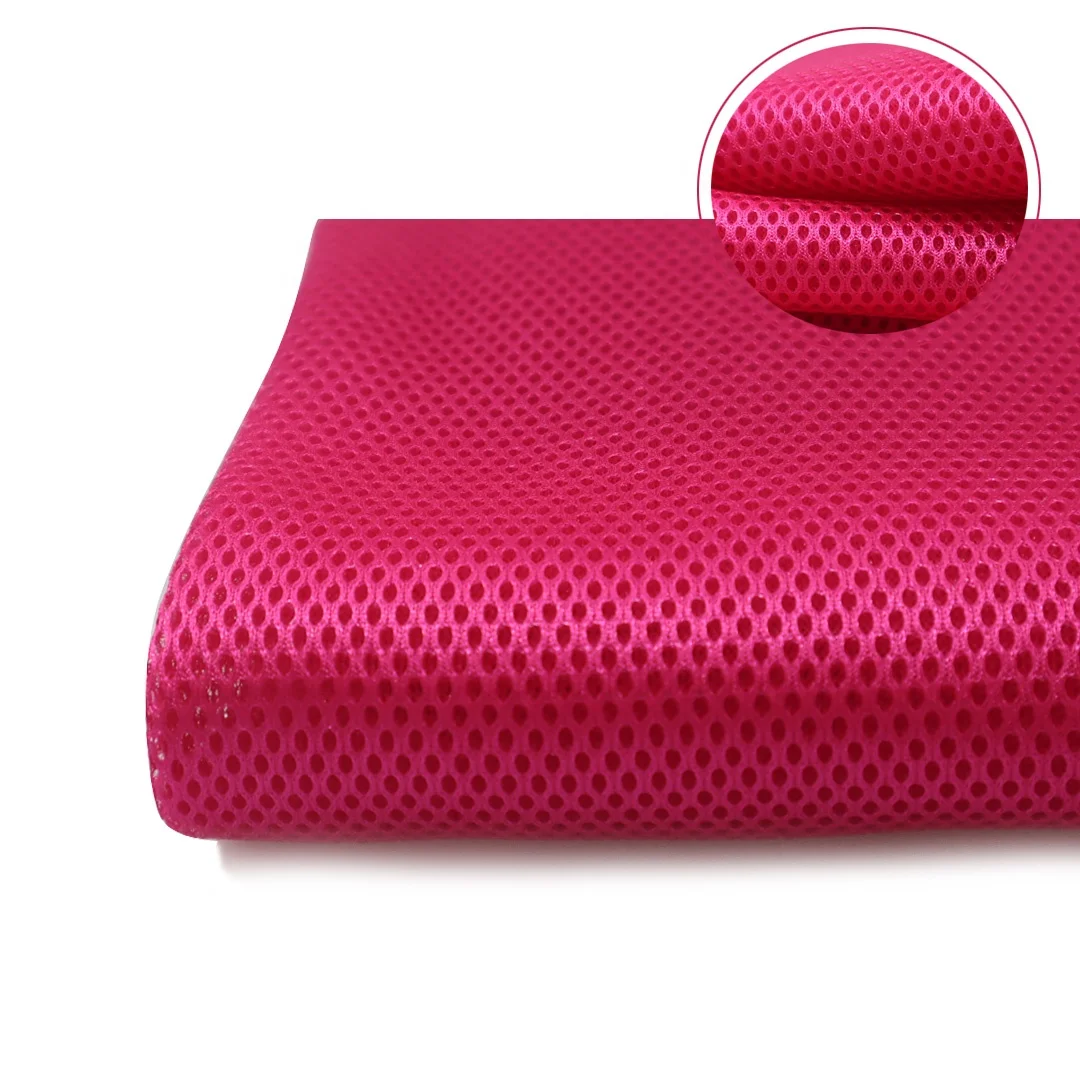 Factory sales recycled polyester mesh fabric 3d spacer air mesh  Suitable for laundry bags, bathtub pillows and cushions